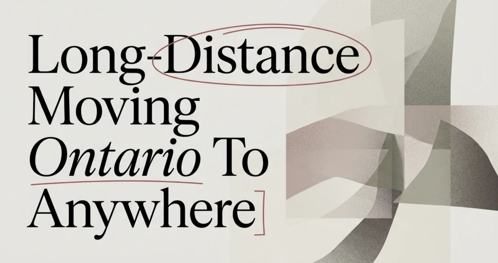 Long-Distance Moving Guide: Ontario to Anywhere