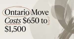 How Much Does a Move Cost in Ontario in 2026?